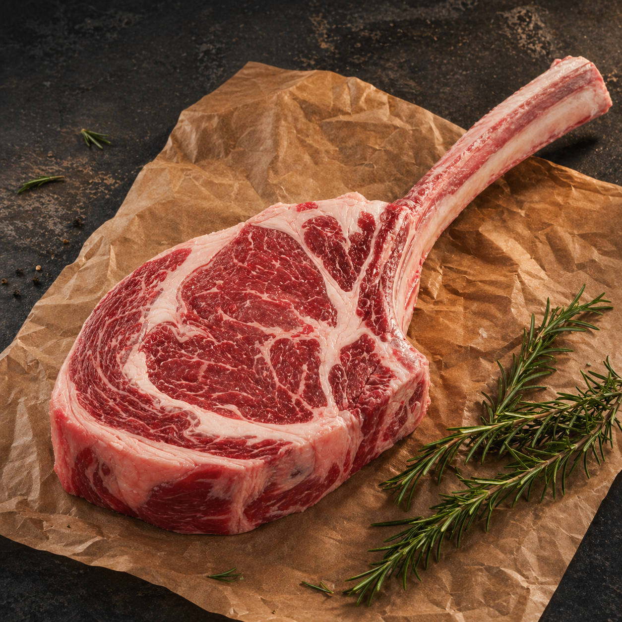 Dry-aged tomahawk ribeye